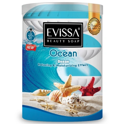 Банное мыло Evissa, океан, 110 г, 4 шт купить в отделе магазина Экономстрой