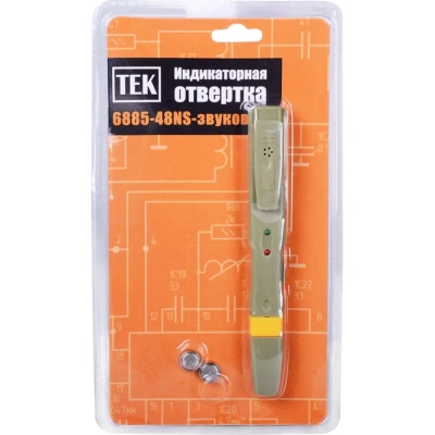 Отвертка-индикатор ТЕК, 6885-48NS, RFA101-звуковая