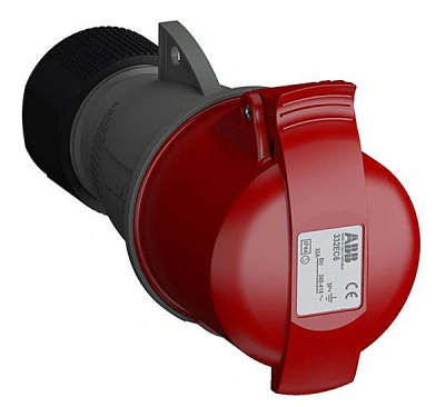 Розетка кабельная 416 EC6 CEWE Easy&Safe, 16А, 3Р+N+Е, IP44, АВВ