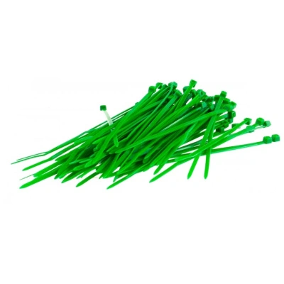 Набор хомутов Сибртех, пластиковые, зеленые, 3,6х200 мм, 100 шт