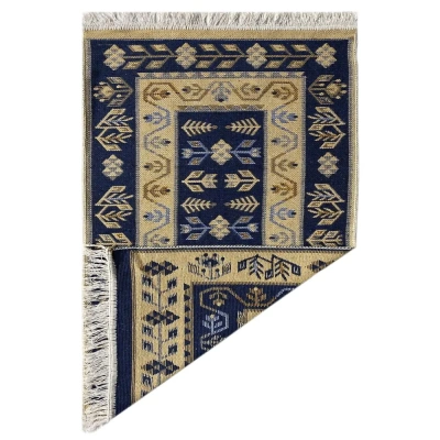 Коврик Kilim Usak из хлопка, 60х90 см, синий -бежевый, Турция купить в отделе магазина Экономстрой
