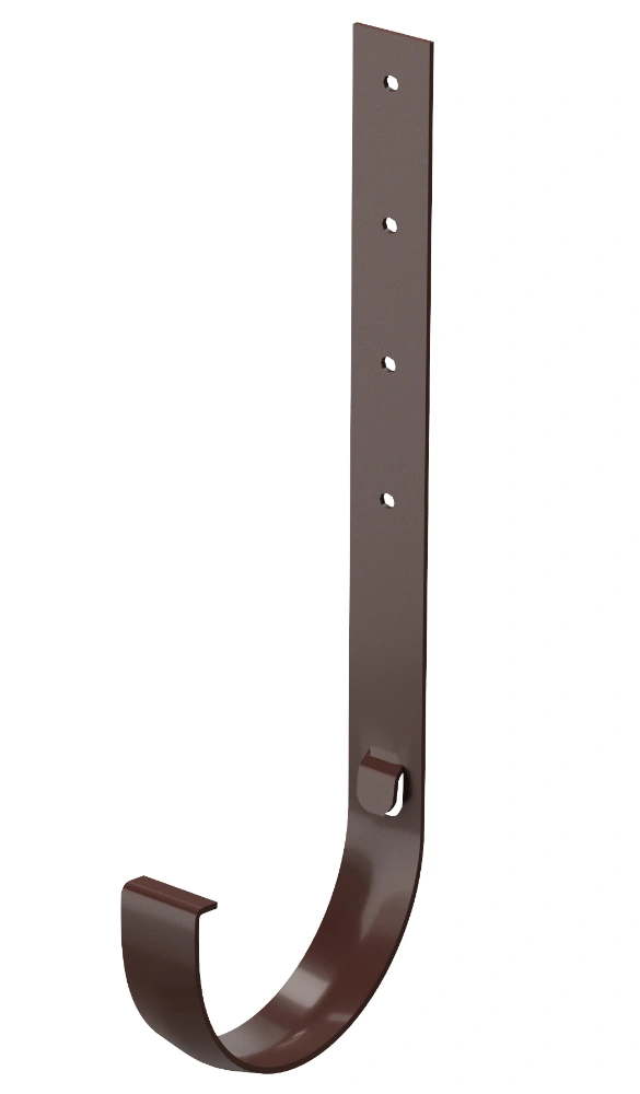 Кронштейн желоба Docke STANDARD (Standart)  металлический 120 мм, темно-коричневый RAL 8019