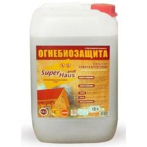 Огнебиозащита "SuperHaus"  красная 10л купить в отделе магазина Экономстрой