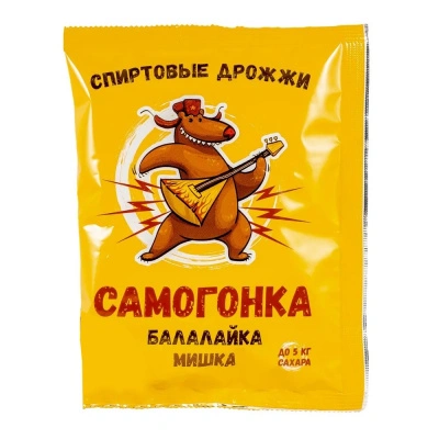 Спиртовые дрожжи &quot;Самогонка Балалайка Мишка&quot;, 100 г