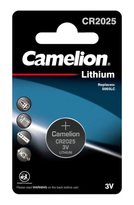 Батарейка литиевая Camelion CR2025 BL1, 3V (1 шт)