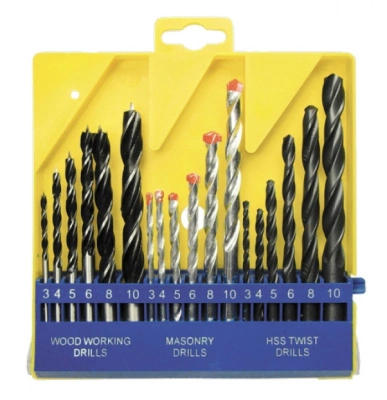 Сверла набор по дереву, бетону, металлу 18 шт 725305 купить в отделе магазина Экономстрой