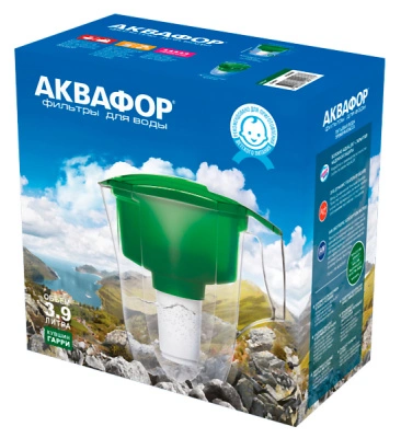 Фильтр-кувшин для очистки воды Аквафор Гарри, красный, 3,9 л