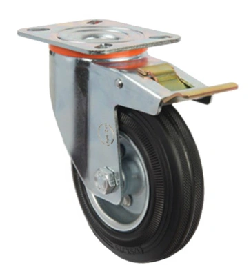 Колесо d 125 С ТОРМОЗОМ до 100 кг опорное промышленное купить в отделе магазина Экономстрой