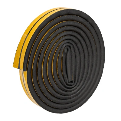 Уплотнитель самоклеящийся PROconnect, черный, D-профиль 12х10 мм, для зазоров 6-9,5 мм, упаковка по 6 м купить в отделе магазина Экономстрой