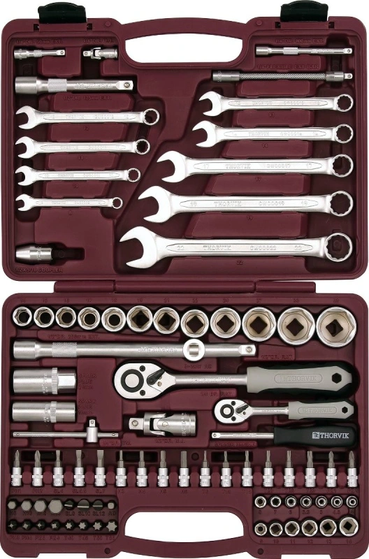 Набор инструмента универсальный UTS0082 Thorvik 052060 купить в отделе Автомобильные наборы торцевых головок, ключей магазина Экономстрой