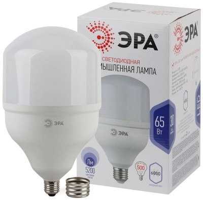 Лампа светодиодная Эра LED Power smd T160-65W-6500-E27/E40 5200lm 6500К, Б0027924 купить в отделе магазина Экономстрой