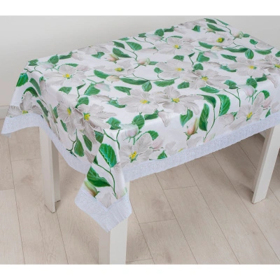 Скатерть Flannel, Белая орхидея, 122х152 см