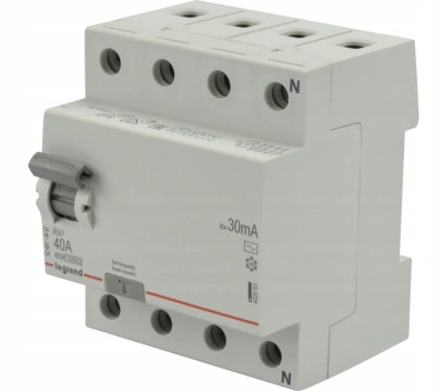 Устройство защитного отключения (УЗО) Legrand RX3, 4P, 63А, 30мA, тип AC, 402064 купить в отделе магазина Экономстрой