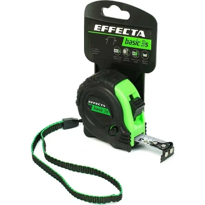 Рулетка с магнитом Effecta Basic, 3 стопа, 5 м х 25 мм
