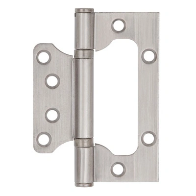 Петля Ajax (Аякс) универсальная без врезки IN4000W SN (100/P-2B 100x2,3 мм) матовый никель купить в отделе магазина Экономстрой