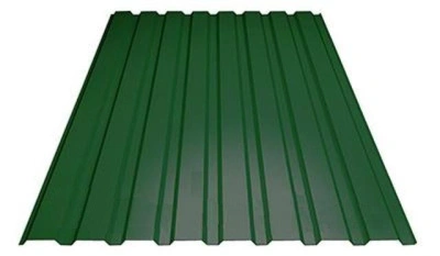 Профнастил стеновой полиэстер С8 Эконом 0,3-0,35х1200х2000 мм темно-зеленый Ral-6005