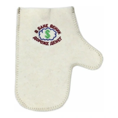 Рукавица для бани В бане веник дороже денег, TM Бацькина баня купить в отделе магазина Экономстрой