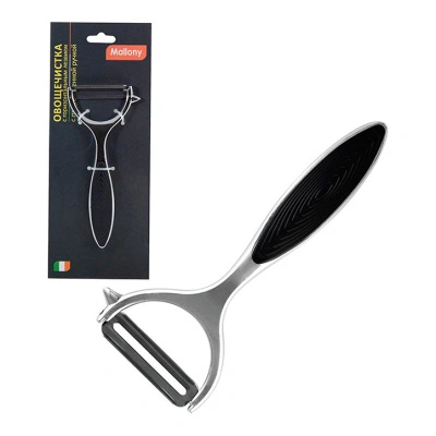 Овощечистка Moderno, с горизонтальным лезвием, прорезиненная ручка купить в отделе магазина Экономстрой