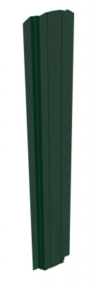 Евроштакетник П-образный фигурный, односторонний, темно-зеленый (RAL 6005),109х2000 мм