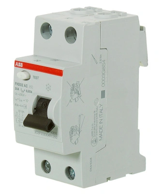 Устройство защитного отключения (УЗО) ABB FH202, 2P, 25А, 30мA, тип AC, 2CSF202004R1250 купить в отделе магазина Экономстрой