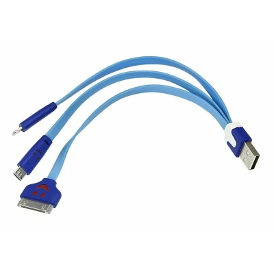 Кабель Rexant, 3 в 1, 0,15 м, Lightning/30pin/micro USB/PVC
