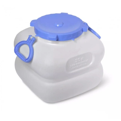 Бочка пластиковая пищевая Martika Гранде с ручками, квадратная, белая, 30 л купить в отделе магазина Экономстрой