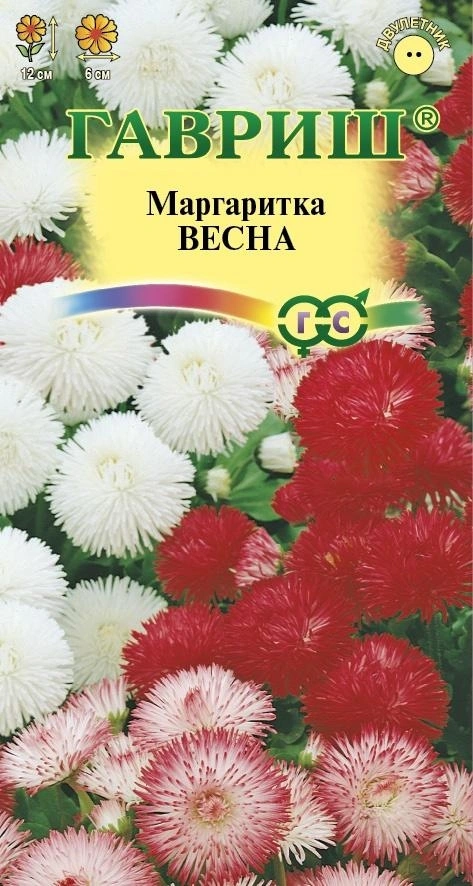Семена Гавриш Маргаритка Весна, смесь, 0,02 гр. купить в отделе Семена цветов магазина Экономстрой