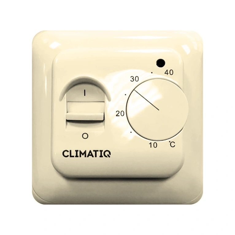 Терморегулятор Climatiq BT, базовый, механический, слоновая кость купить в отделе Терморегуляторы для теплого пола магазина Экономстрой