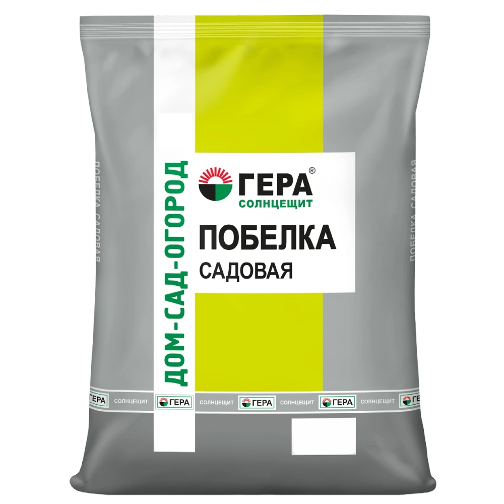 Побелка садовая Гера, "Солнцещит", сухая, 0,9 кг купить в отделе Краска  для деревьев магазина Экономстрой