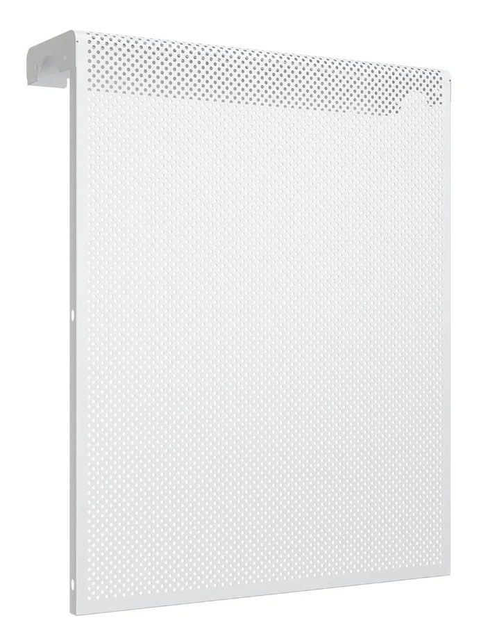 картинка Экран для радиатора перфорированный 490x610x140 5-х секционный, сталь, белый от магазина Экономстрой