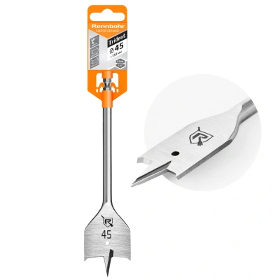 Сверло перовое по дереву Rennbohr 659145, 45х152 мм купить в отделе магазина Экономстрой