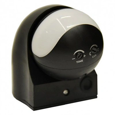 Датчик движения ИЭК ДД 010, максимальная нагрузка 1100 Вт, угол 180 градусов, дальность 10 м, IP44, черный купить в отделе магазина Экономстрой