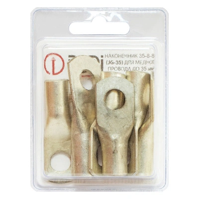 Наконечник медный луженый JG-35, 35 мм², 6 шт купить в отделе магазина Экономстрой
