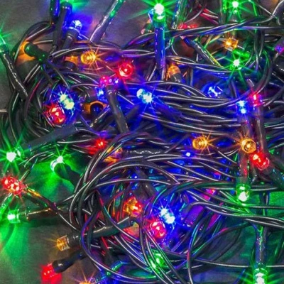 Гирлянда светодиодная Navigator, свет ранзоцветный, 14 020 NGF-S01-100RGBY-10-11,5m-230-C8-G-IP20