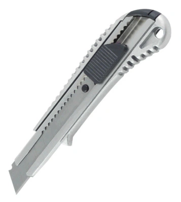 Нож 18 мм с отламывающимся лезвием&quot;Aluminium-auto&quot;, автоблокировка, (Remocolor) 19-0-313