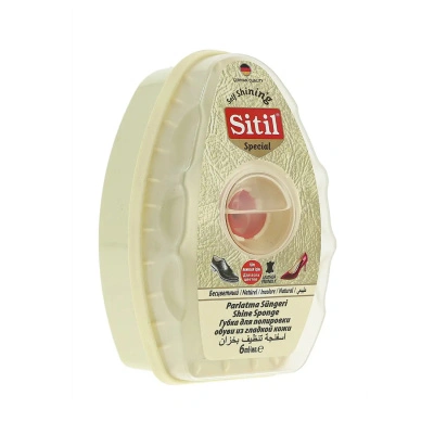 Губка с дозатором для полировки обуви из гладкой кожи Sitil, бесцветный