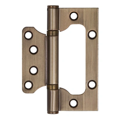 Петля Ajax (Аякс) универсальная без врезки IN4000W AB (100/P-2B 100x2,3 мм) бронза купить в отделе магазина Экономстрой