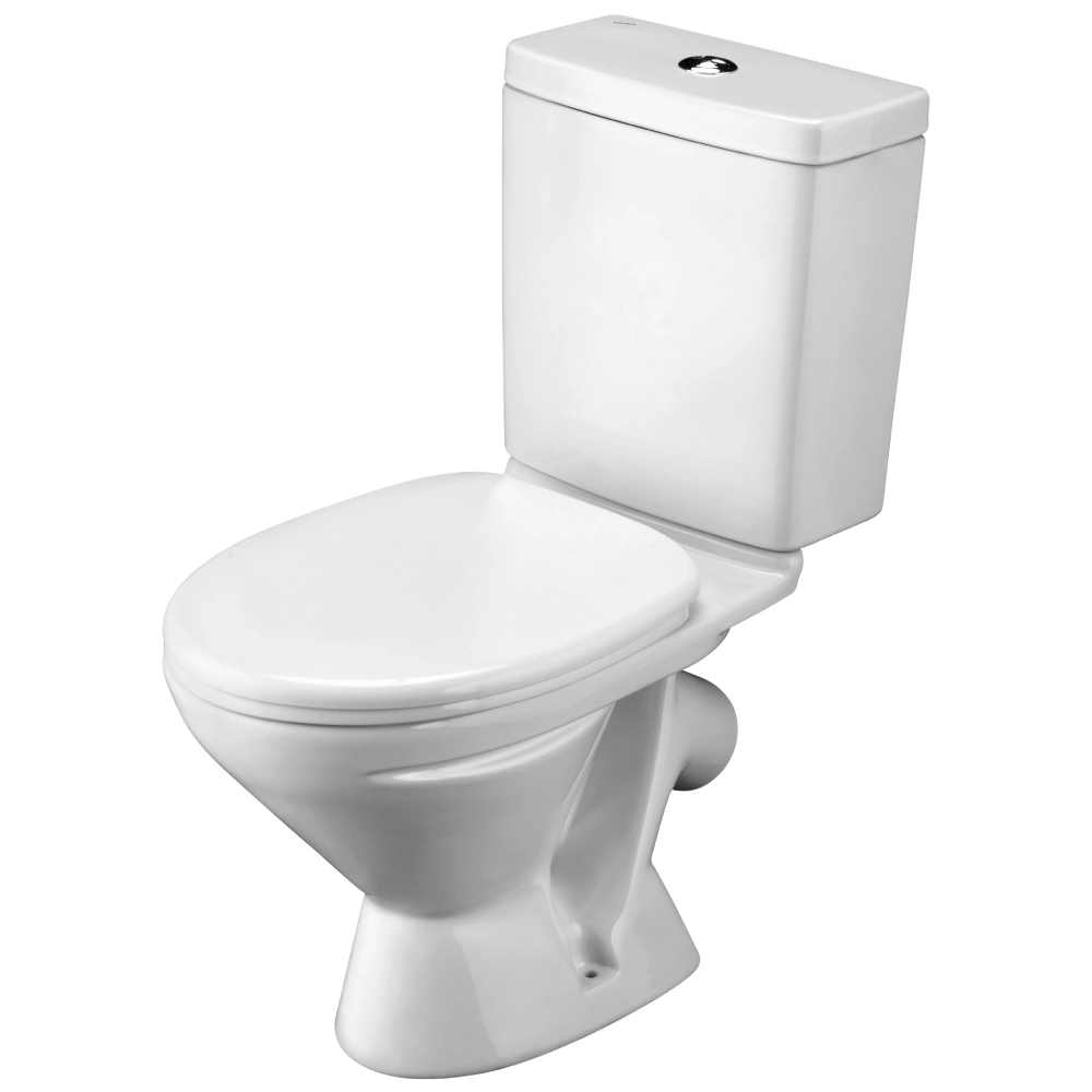 Унитаз-компакт Santek Лига, косой выпуск, 2 режима, сиденье полипропилен купить в отделе Унитазы - компакты магазина Экономстрой