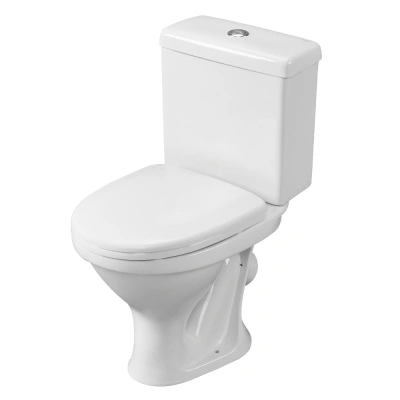 Унитаз-компакт Santeri Форвард, косой выпуск, 1 режим, сиденье полипропилен купить в отделе магазина Экономстрой