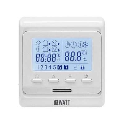 Терморегулятор IQ Thermostat P, программируемый, электронный, слоновая кость