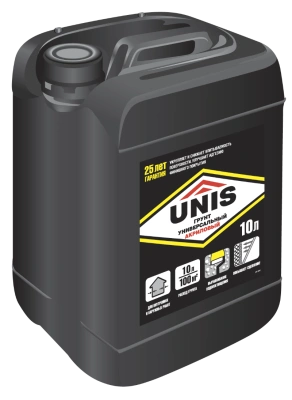 Грунтовка Unis Универсальная, 10 л купить в отделе магазина Экономстрой