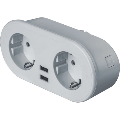 Умная розетка Navigator, двойная, NSH-ST-02-WiFi