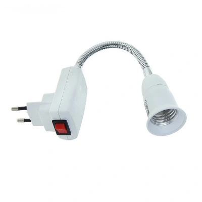 Патрон Е27 с вилкой с выключателем на гибком проводе 150 мм белый APT7NWEAY/524236 купить в отделе магазина Экономстрой