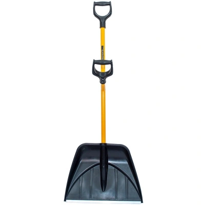 Лопата снеговая Protex "Профи PRO", с черенком, две V-образные ручки, 555х410 мм, 1,42 м купить в отделе магазина Экономстрой