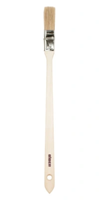 Кисть радиаторная Biber, натуральная щетина, деревянная ручка, 25 мм