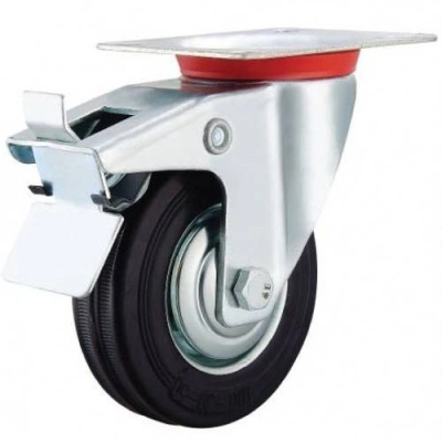 Колесо d 100, с тормозом, поворотное опорное промышленное SCB 42 купить в отделе магазина Экономстрой