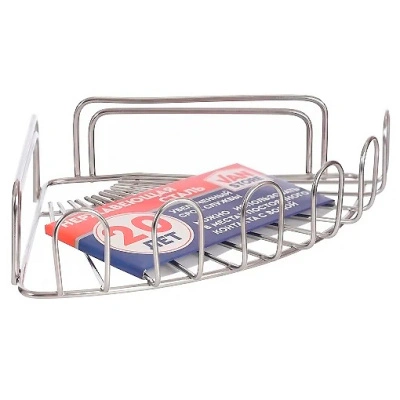 Полка угловая Flower, 1 ярус, нержавеющая сталь, 22х22х5,5 см купить в отделе магазина Экономстрой