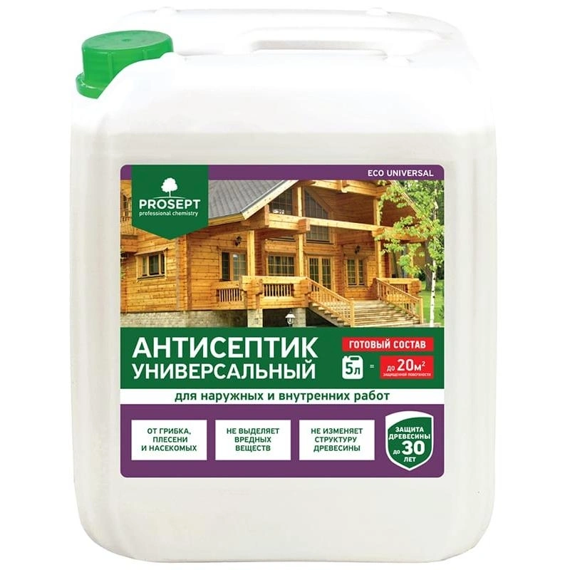 Антисептик универсальный Prosept Eco Universal, готовый состав, 5 л от магазина Экономстрой