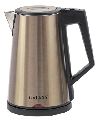 Чайник электрический Galaxy, нержавеющая сталь, золотой, 2000 Вт, 1,7 л