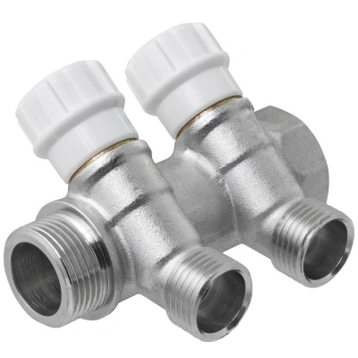 Коллектор с регулирующими кранами 3/4"х2 выхода, 1/2", ИС.071062 купить в отделе магазина Экономстрой